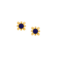 Astley Clarke Par de brincos 'Mini Floris' com lápis lazuli - Metálico