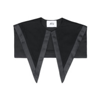 Atu Body Couture oversized silk collar - Preto