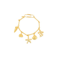 Aurelie Bidermann Pulseira com pingente Cassis - Dourado