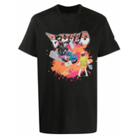 B-Used Camiseta com estampa de logo grafite - Preto