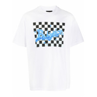 Babylon LA Camiseta Wet xadrez com logo - Branco