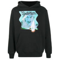 Babylon LA graphic-print long-sleeved hoodie - Branco