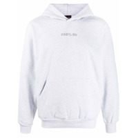 Babylon LA Moletom de algodão com capuz e logo bordado - Cinza