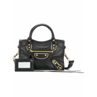 Balenciaga Bolsa tiracolo Classic Metallic Edge Mini City - Preto