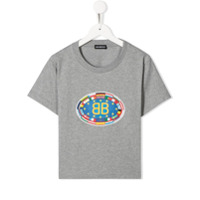 Balenciaga Kids Camiseta com estampa de logo - Cinza