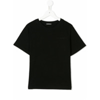 Balenciaga Kids Camiseta com logo bordado - Preto