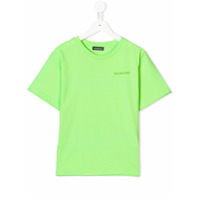 Balenciaga Kids Camiseta com logo fluorescente - Verde