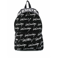 Balenciaga Mochila com logo Wheel Scribble - Preto
