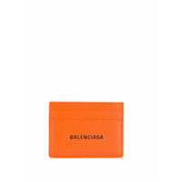 Balenciaga Porta-cartões com estampa de logo - Laranja