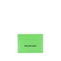 Balenciaga Porta-cartões com estampa de logo - Verde