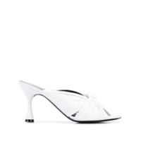 Balenciaga Sandália de tiras Drapy com salto 80mm - Branco