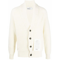 Ballantyne Cardigan de cashmere com patch de logo - Neutro