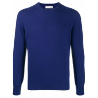 Ballantyne Suéter decote careca de tricô - Azul