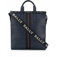 Bally Bolsa tote com aplicação de listras - Preto