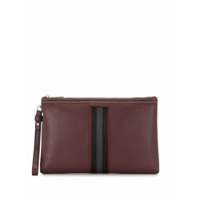 Bally Clutch com detalhe de listras - Vermelho