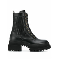 Bally Coturno matelassê com solado chunky - Preto