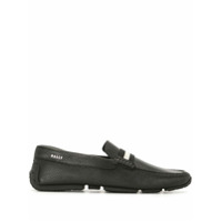 Bally Mocassim texturizado de couro - Preto