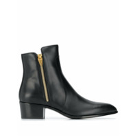 Balmain Ankle boot bico fino com zíper - Preto