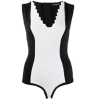 Balmain Body monocromático de tricô - Branco