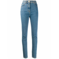 Balmain Calça jeans skinny cintura alta - Azul