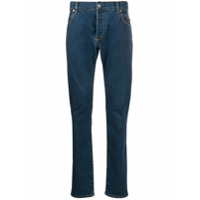 Balmain Calça jeans skinny com monograma - Azul