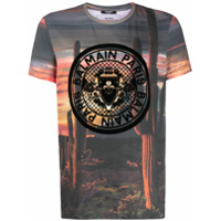 Balmain Camiseta com estampa Grand Canyon - Cinza