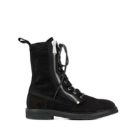 Balmain Coturno com detalhe de zíper - Preto