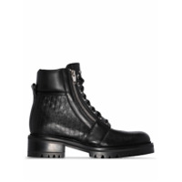 Balmain Coturno Ranger com logo gravado - Preto