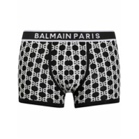 Balmain Cueca com estampa de logo BB - Preto