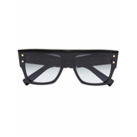Balmain Eyewear Óculos de sol quadrado oversized - Preto