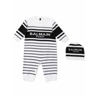 Balmain Kids Body com estampa de logo - Branco