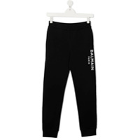 Balmain Kids Calça esportiva com logo - Preto