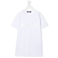 Balmain Kids Camiseta com estampa de logo - Branco