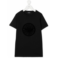 Balmain Kids Camiseta com logo bordado - Preto