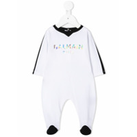 Balmain Kids Conjunto infantil com estampa de logo - Branco
