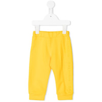 Balmain Kids embossed logo track pants - Amarelo