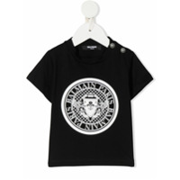 Balmain Kids logo short sleeve t-shirt - Preto