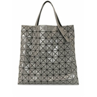 Bao Bao Issey Miyake Bolsa tote com logo gravado e padronagem geométrica - Cinza