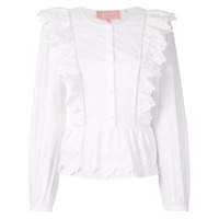 BAPY BY *A BATHING APE® Blusa com bordado e abotoamento - Branco