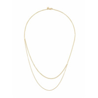 BAR JEWELLERY Cascade double string necklace - Dourado