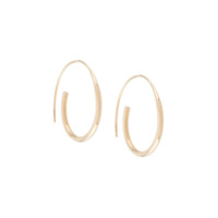 BAR JEWELLERY Par de brincos de argolas ARC - Dourado