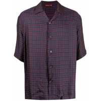 Barena Camisa mangas curtas com padronagem xadrez - Azul