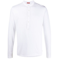 Barena Camiseta Henley mangas longas - Branco