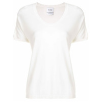 Barrie Camiseta de cashmere com detalhe de renda - Neutro