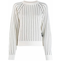 Barrie Suéter de cashmere com listras - Branco