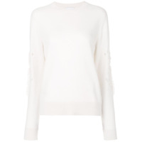 Barrie Suéter de cashmere decote arredondado - Branco