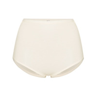 Baserange Calcinha cintura alta Bell de algodão orgânico - Neutro