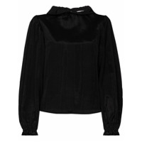 Batsheva Blusa Rory com mangas bufantes - Preto