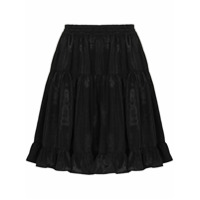 Batsheva Saia Amy cintura alta com amarração - Preto