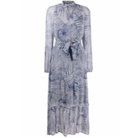 Baum Und Pferdgarten Vestido midi Antoinette com amarração - Azul